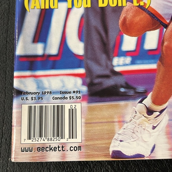 Beckett Basketball Card Monthly - February 1998 Issue #91 Jason Kidd Cover - Picture 5 of 13